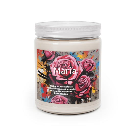 Personalised Graffiti banksy style Scented Candle, 9oz