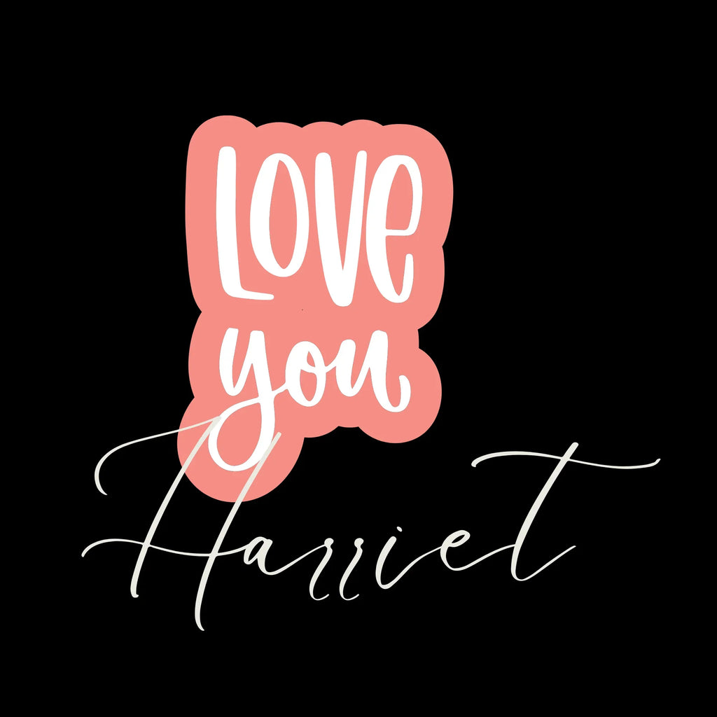Love You Personalised Tote Bag | Add Any Name | Romantic Cotton Shopper - Alley Crafters
