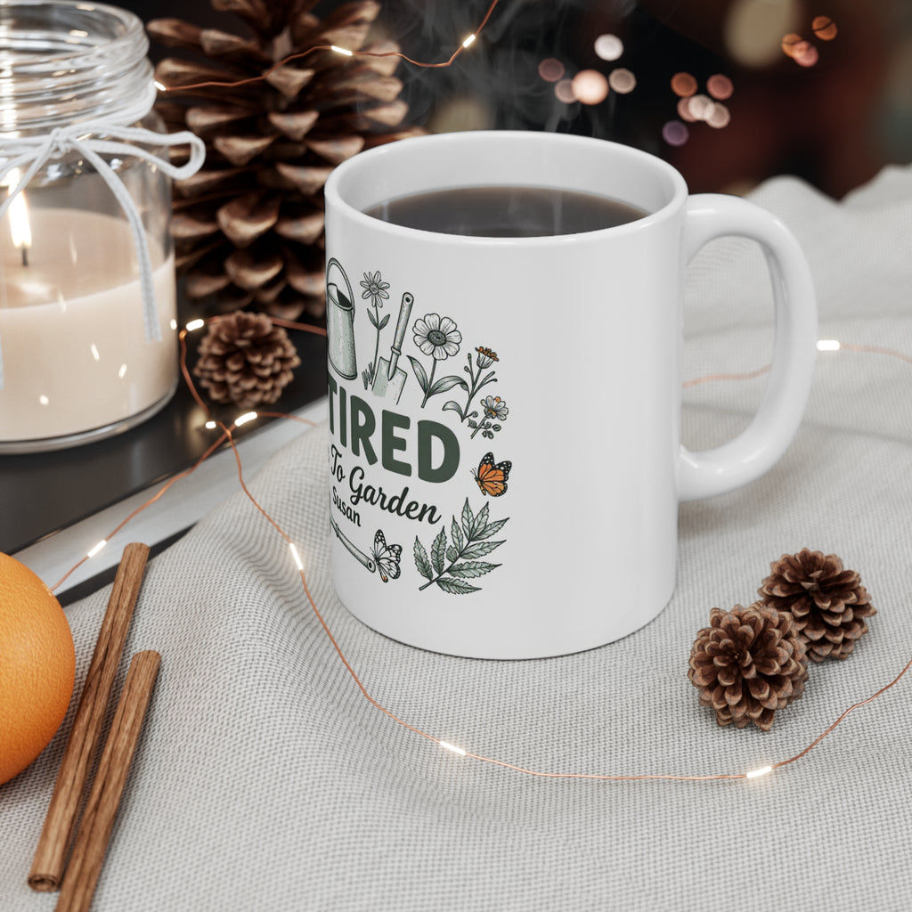 Retired — Time to Garden Personalized 11oz Mug