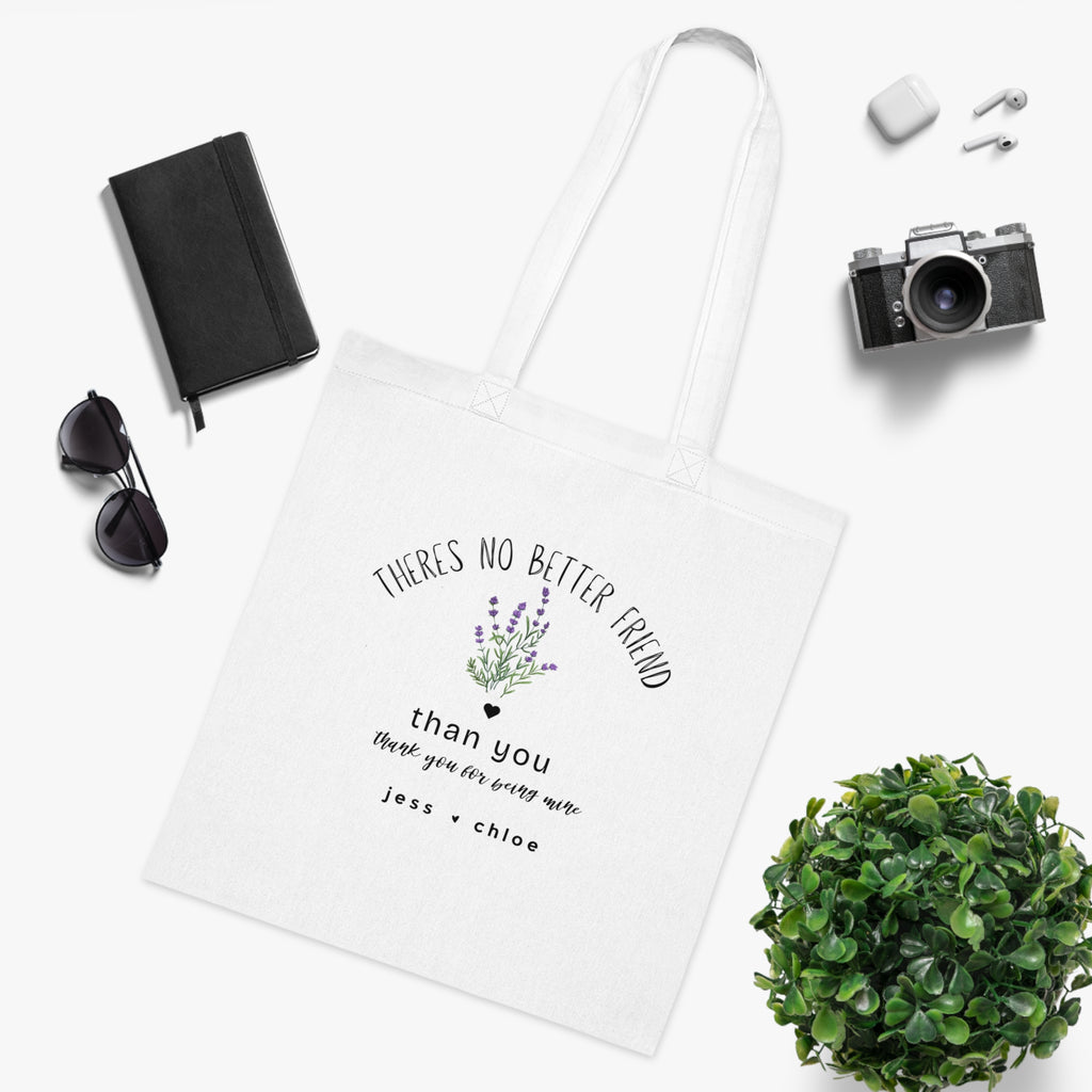 Personalised 'There's No Better Friend' Lavender Tote Bag | Custom Gift for Her
