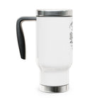 Coffee in Hand Adventure Travel Mug — Personalized 'Jessica' 14oz Stainless Steel