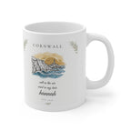 Personalised Cornwall Scenic Mug — Coastal Lighthouse Illustration - AlleyCrafters