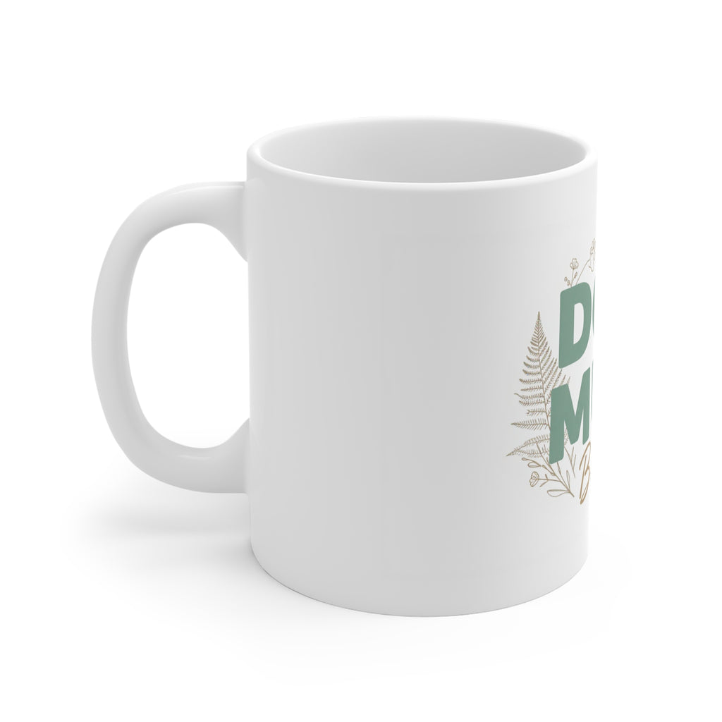 Personalised Dog Mum Mug — Custom Name Floral Coffee Cup Gift