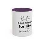 Personalised Best Friends for Life Mug | Custom Name Accent Coffee Mug