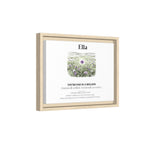 Personalised Wildflower Name Canvas Print — You're One in a Million - AlleyCrafters