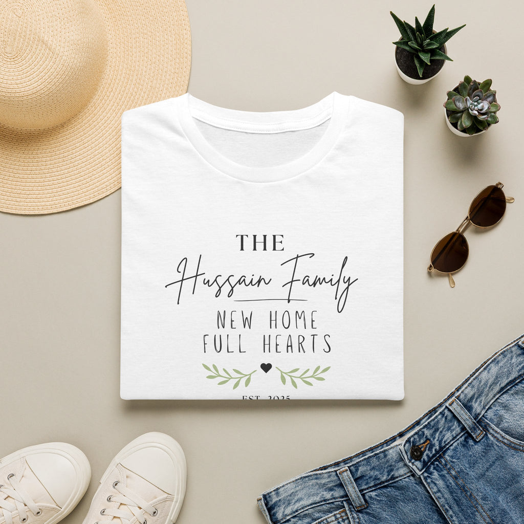Personalised 'The [Name] Family' New Home T-Shirt | Housewarming Gift