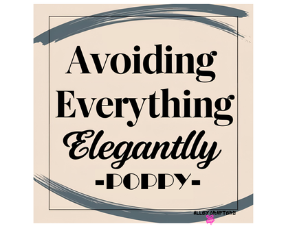 'Avoiding Everything Elegantly' Tote Bag