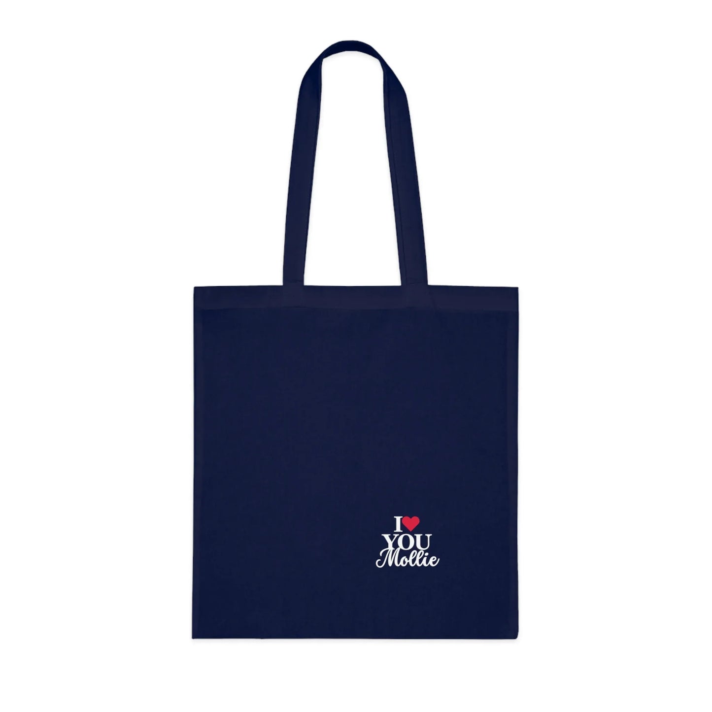 Personalised 'I Love You' Tote Bag | Custom Name Cotton Gift Tote - Alley Crafters