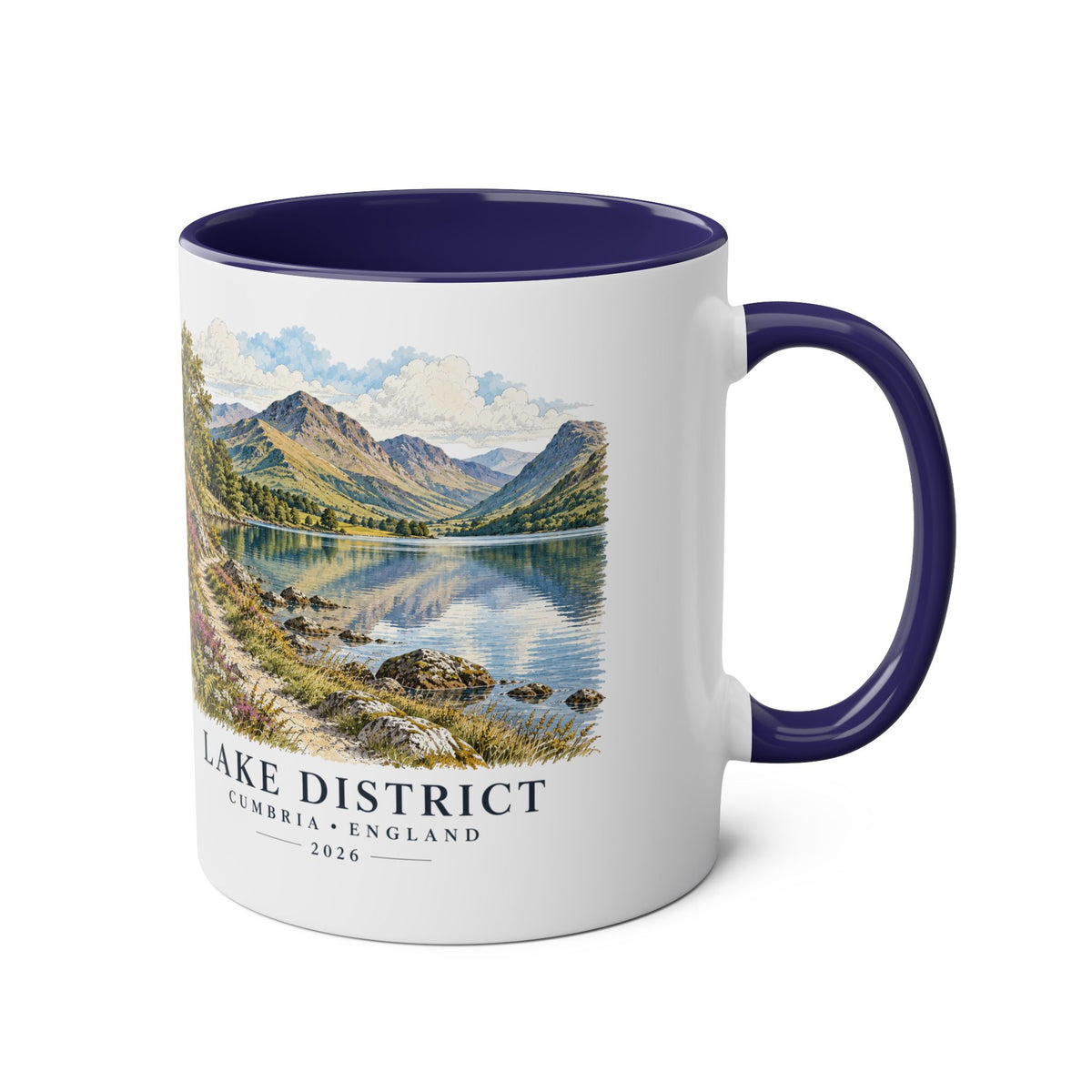Personalised Lake District Mug – Two-Tone Ceramic, 11oz