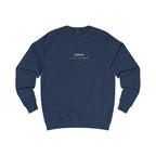 Oxford navy sweatshirt with small chest logo and heart emblem