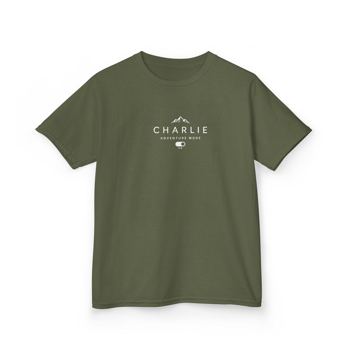 Personalised Adventure Kids Tee — Mountain Logo Children's Shirt