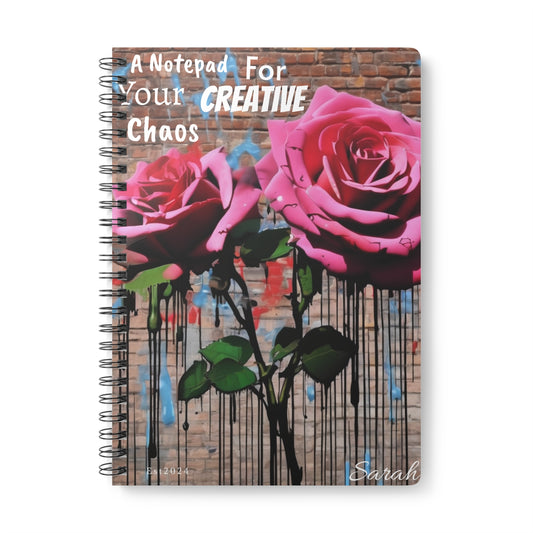 Personalised Name, 'A Notepad For Your Creative Chaos.'