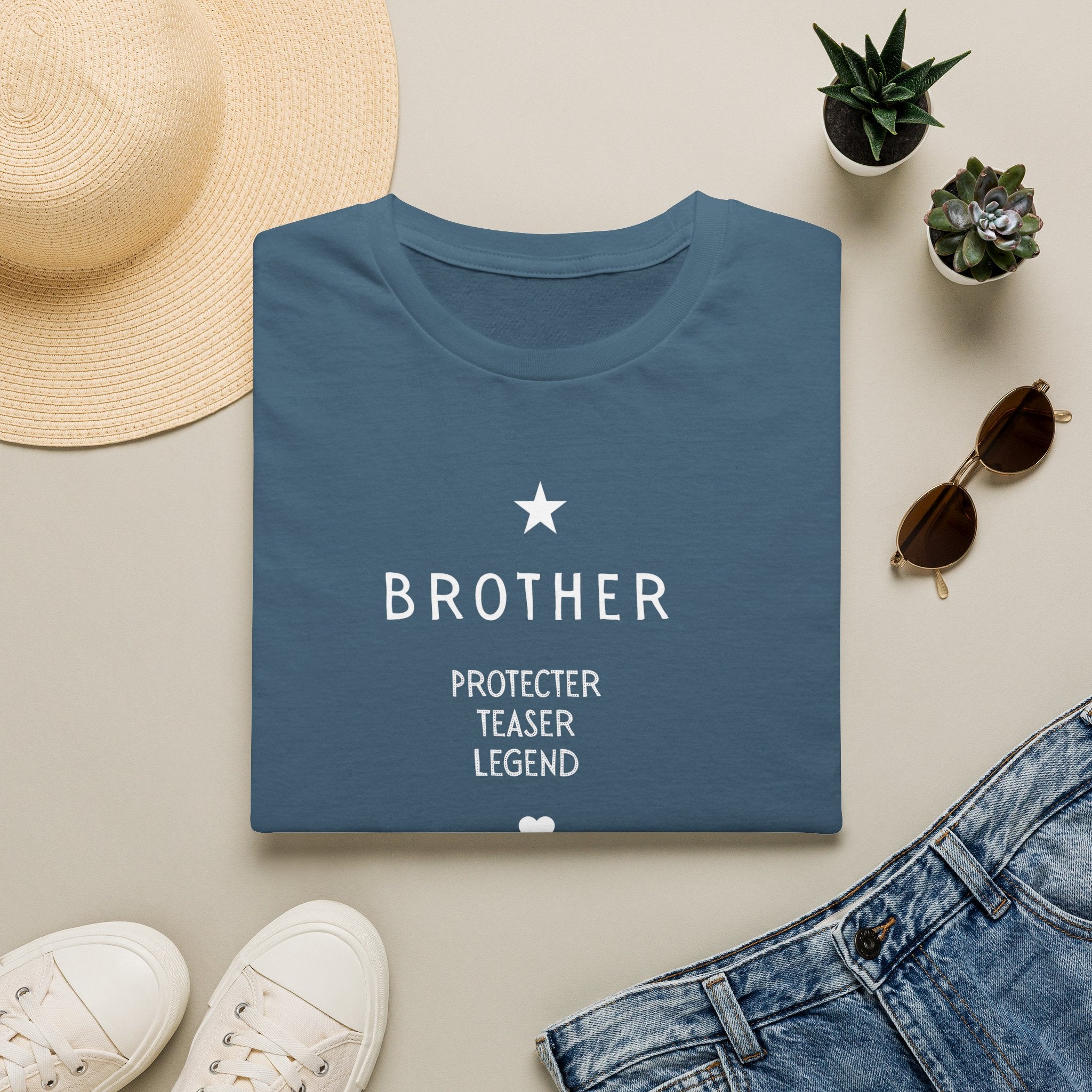 Personalised Brother T-Shirt | Protector Teaser Legend | Custom Name Gift