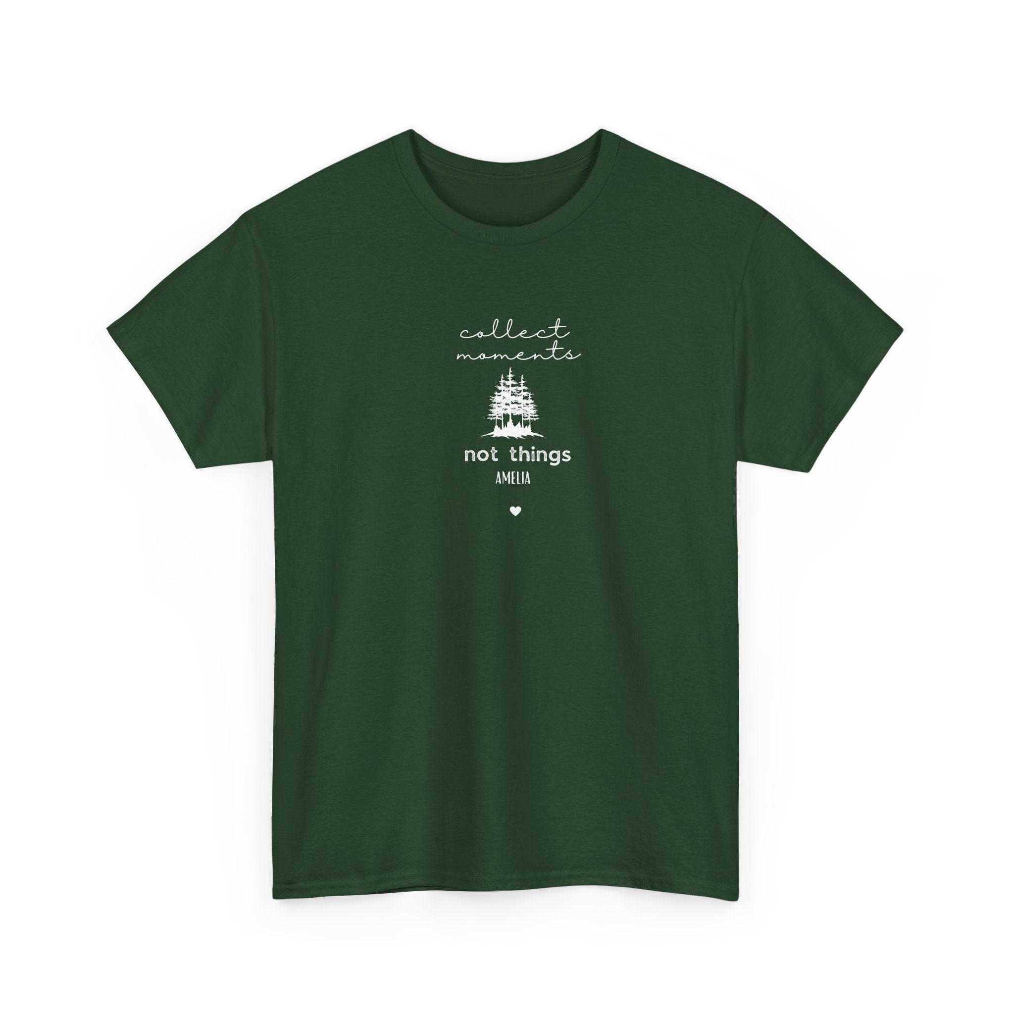 Collect Moments Not Things T-Shirt | Minimalist Nature Graphic Tee