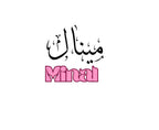 Arabic name with pink “Nisha” text graphic