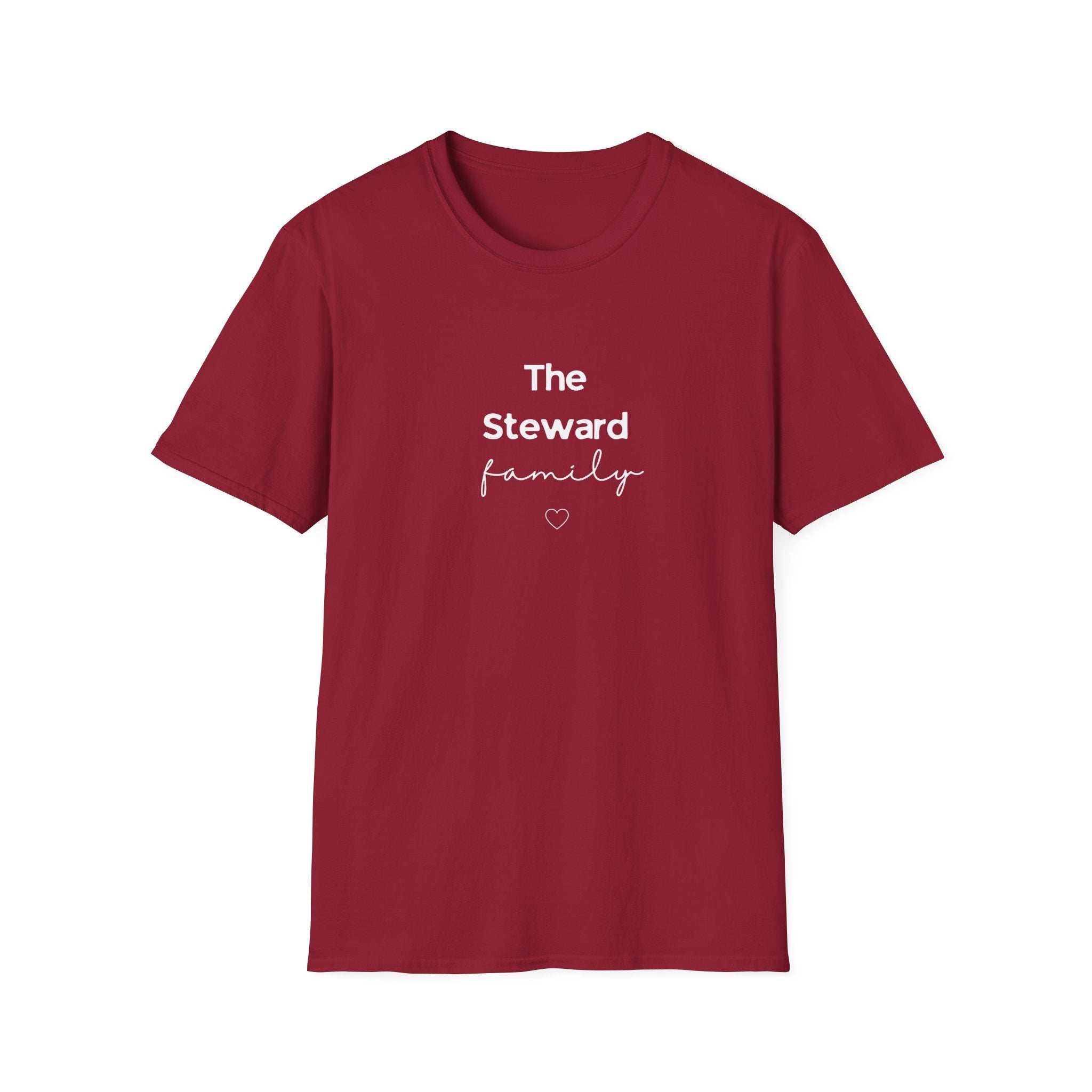 Family T-Shirt | Personalised Script Tee | Custom Last Name Gift