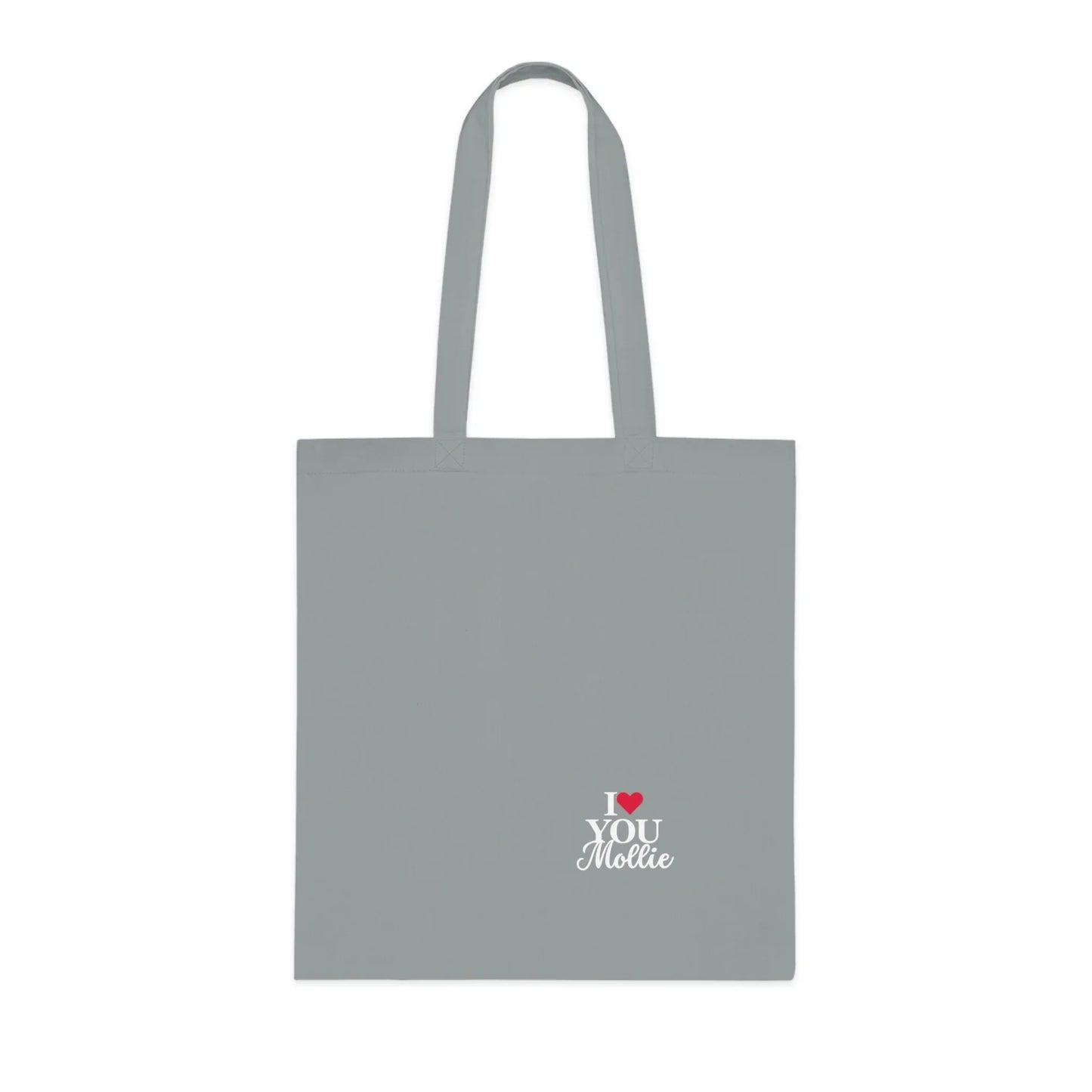 Personalised 'I Love You' Tote Bag | Custom Name Cotton Gift Tote - Alley Crafters