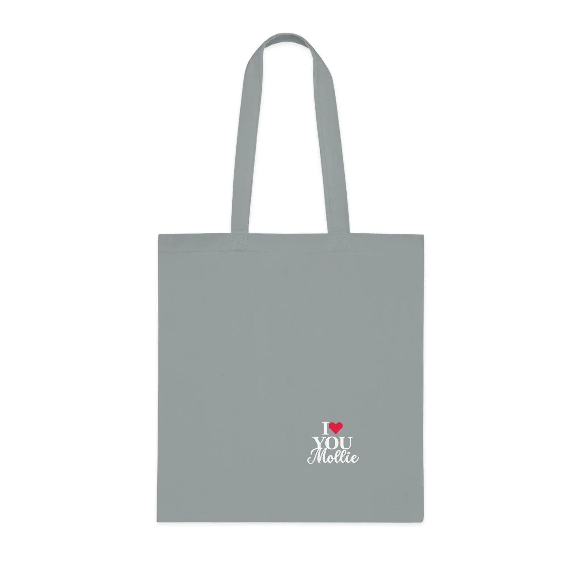 Personalised 'I Love You' Tote Bag | Custom Name Cotton Gift Tote - Alley Crafters