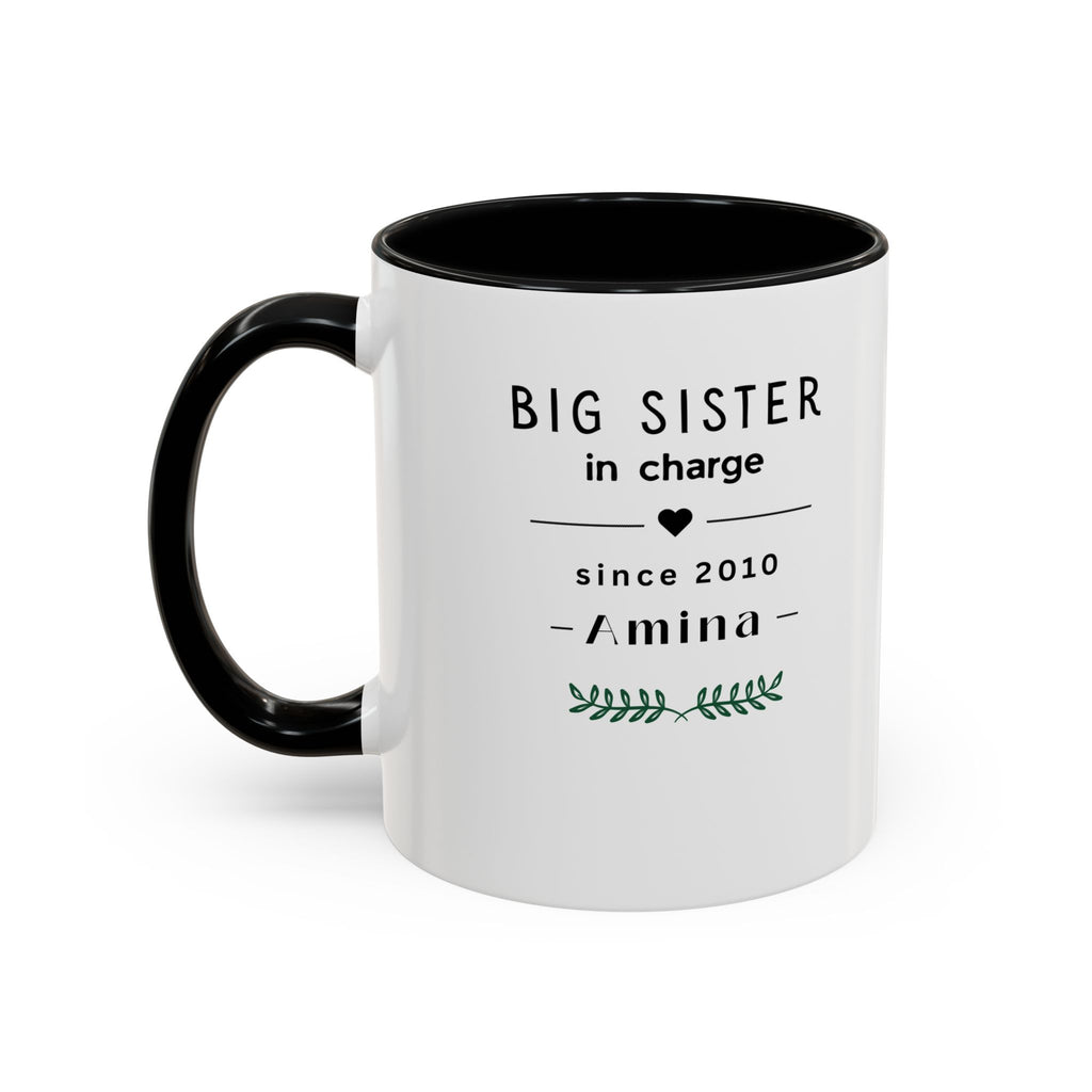 Personalised Sister Mug | Big Sister, Middle Sister or Little Sister | Custom Name Gift
