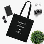 Graduation Tote Bag — "educated but confused" Personalised Class of 2026 Cotton Tote