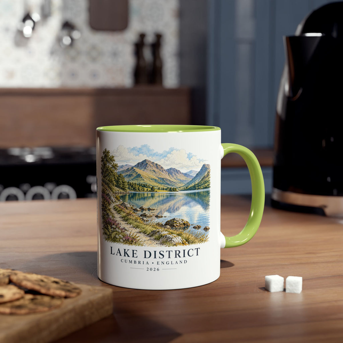 Personalised Lake District Mug – Two-Tone Ceramic, 11oz
