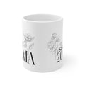 Personalised Floral Mug | Custom Name & Year Ceramic Coffee Cup | Mama, Nana, Grandma Gift - AlleyCrafters