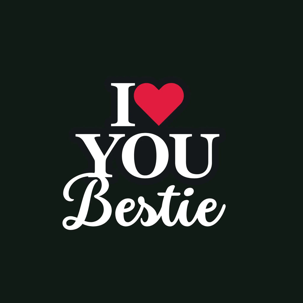 Personalised 'I Love You' Tote Bag | Custom Name Cotton Gift Tote - Alley Crafters