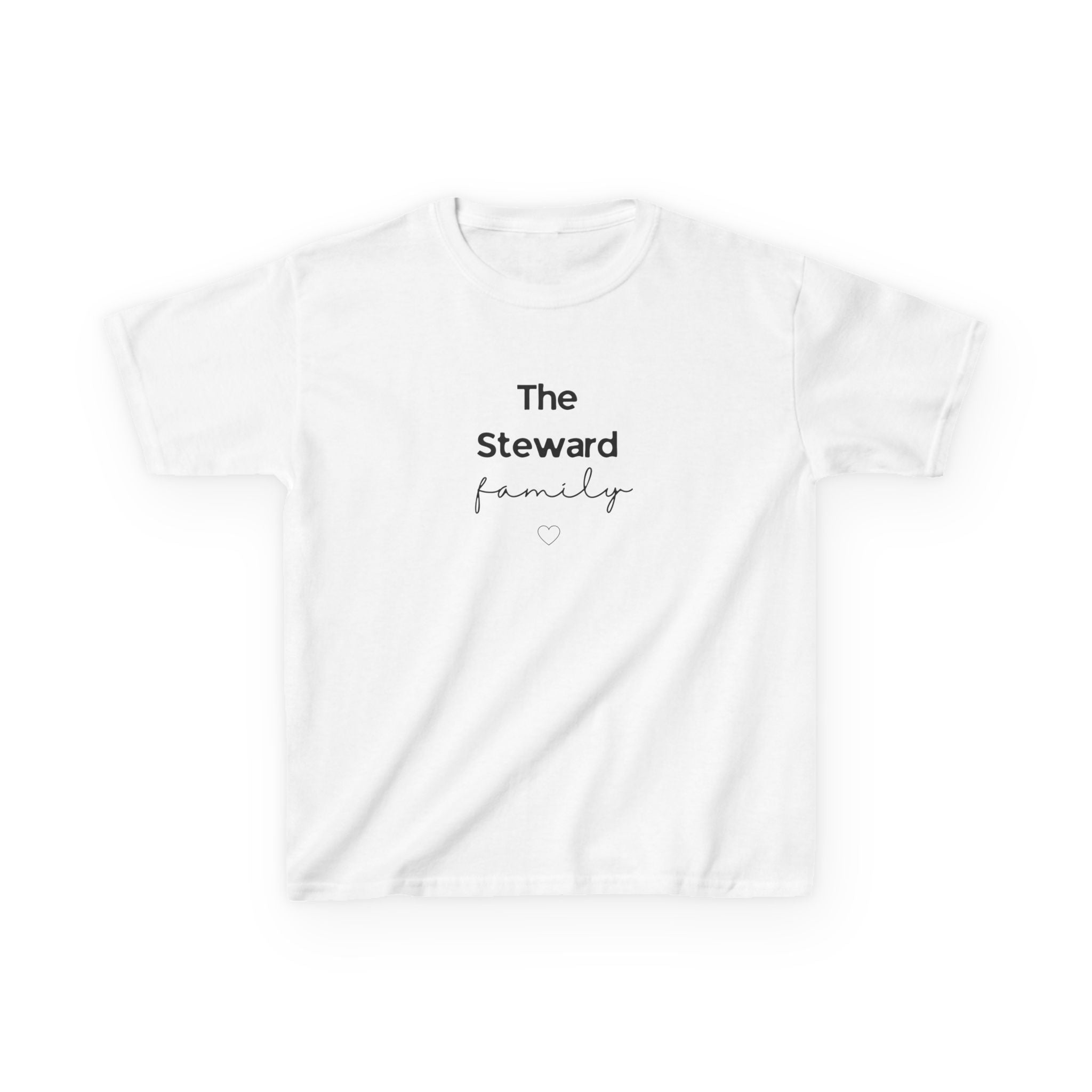 Kids' Personalised Family Name Tee | Matching Family Gift