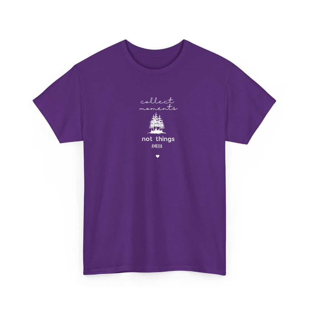 Collect Moments Not Things T-Shirt | Minimalist Nature Graphic Tee