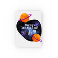 Science-themed journal cover with purple heart, planets, and “Harvey’s Science Lab!”