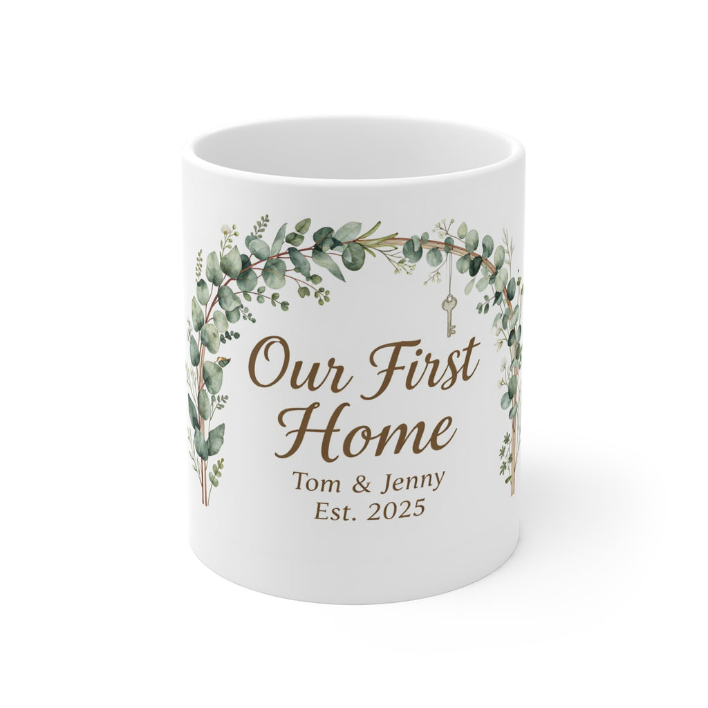 Personalised Our First Home Mug | Couples Housewarming Gift with Names & Year UK