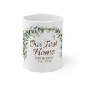Personalised Our First Home Mug | Couples Housewarming Gift with Names & Year UK