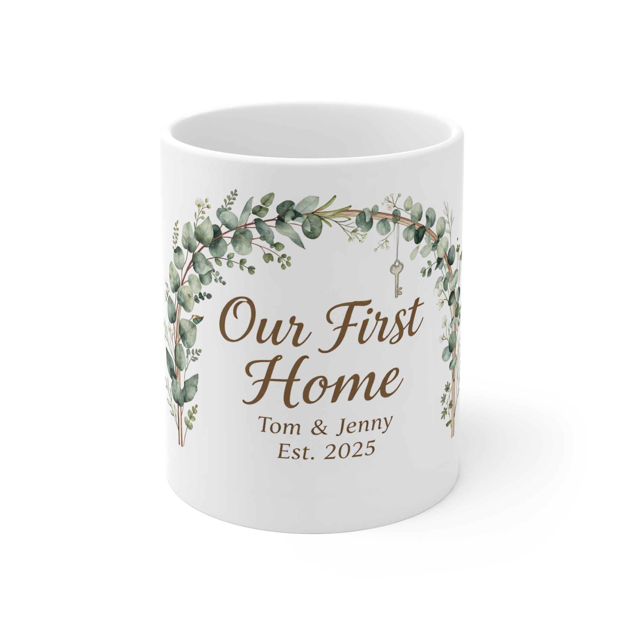 Personalised Our First Home Mug | Couples Housewarming Gift with Names & Year UK