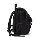 Into The Wild Camping Daypack — All-Black Canvas Outdoor Backpack