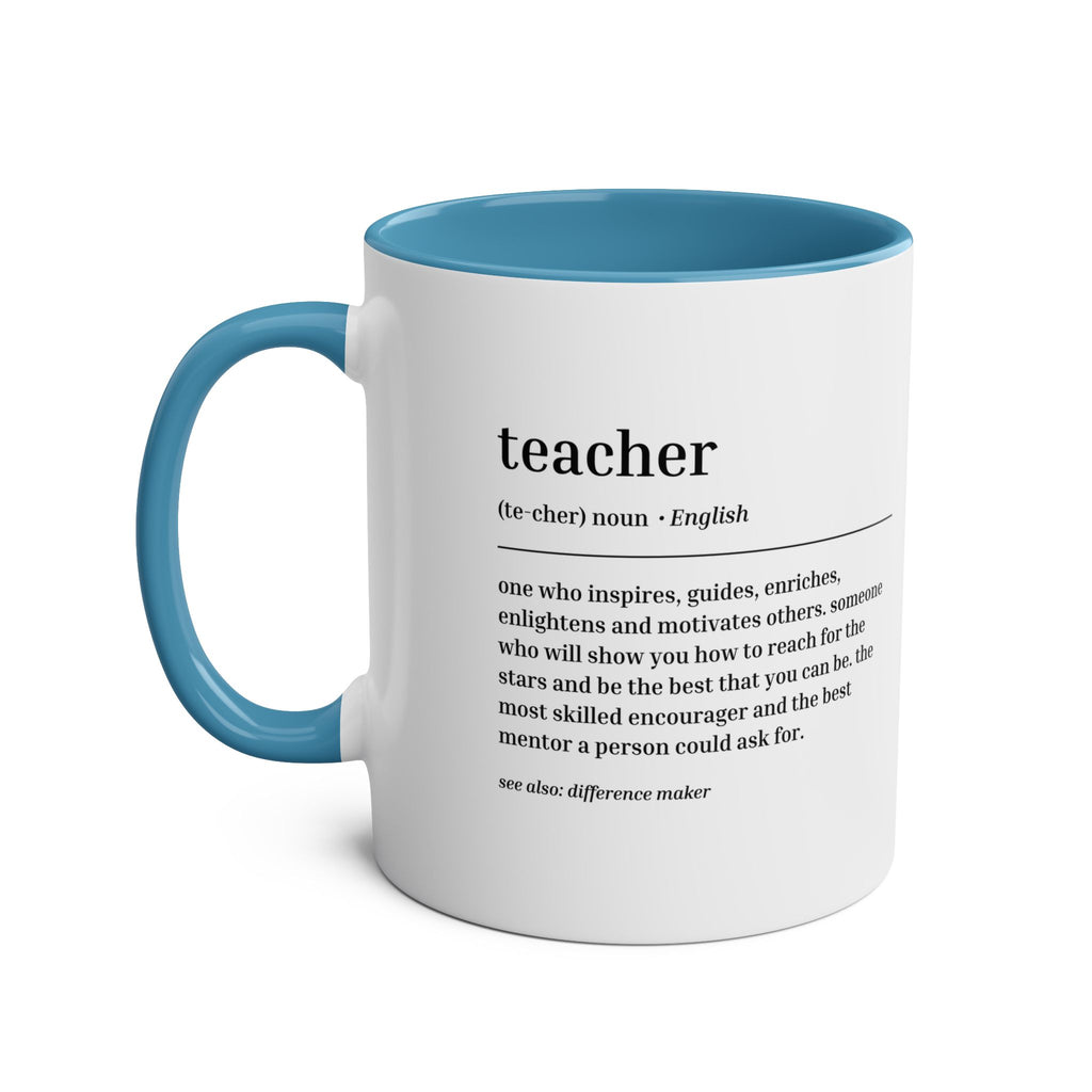 Teacher Definition Mug – Two-Tone Thank You Teacher Gift - #AlleyCrafters