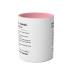 Best Friends Definition Coffee Mug — Personalized Friendship Gift (11oz Two-Tone)