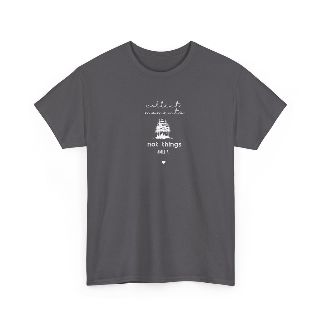 Collect Moments Not Things T-Shirt | Minimalist Nature Graphic Tee