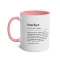 Teacher Definition Mug – Two-Tone Thank You Teacher Gift - #AlleyCrafters
