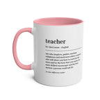 Teacher Definition Mug – Two-Tone Thank You Teacher Gift - #AlleyCrafters