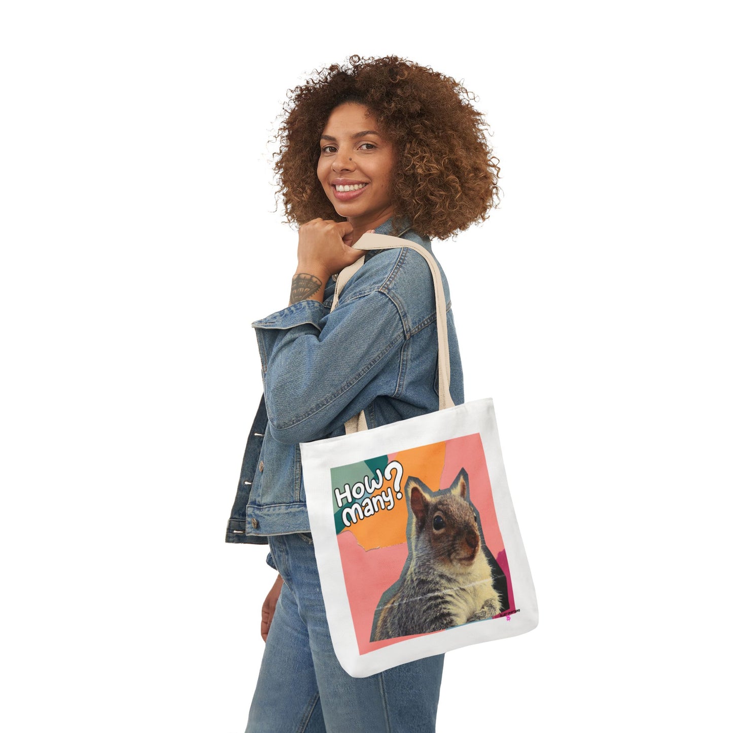 Funny Squirrel Canvas Tote Bag