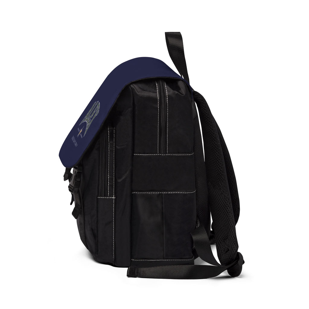 Personalised 'Good Days Only' Backpack — Navy Canvas Shoulder Bag