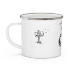 Personalised Enamel Camping Mug — I Climbed the Hill, Where's My Coffee?