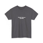 Charcoal gray unisex T-shirt with "The Best Sarcasm Specialist" print