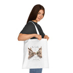 Personalised Village Scene Cotton Tote — 'Sunday Walks, Slow Mornings' Custom Tote Bag