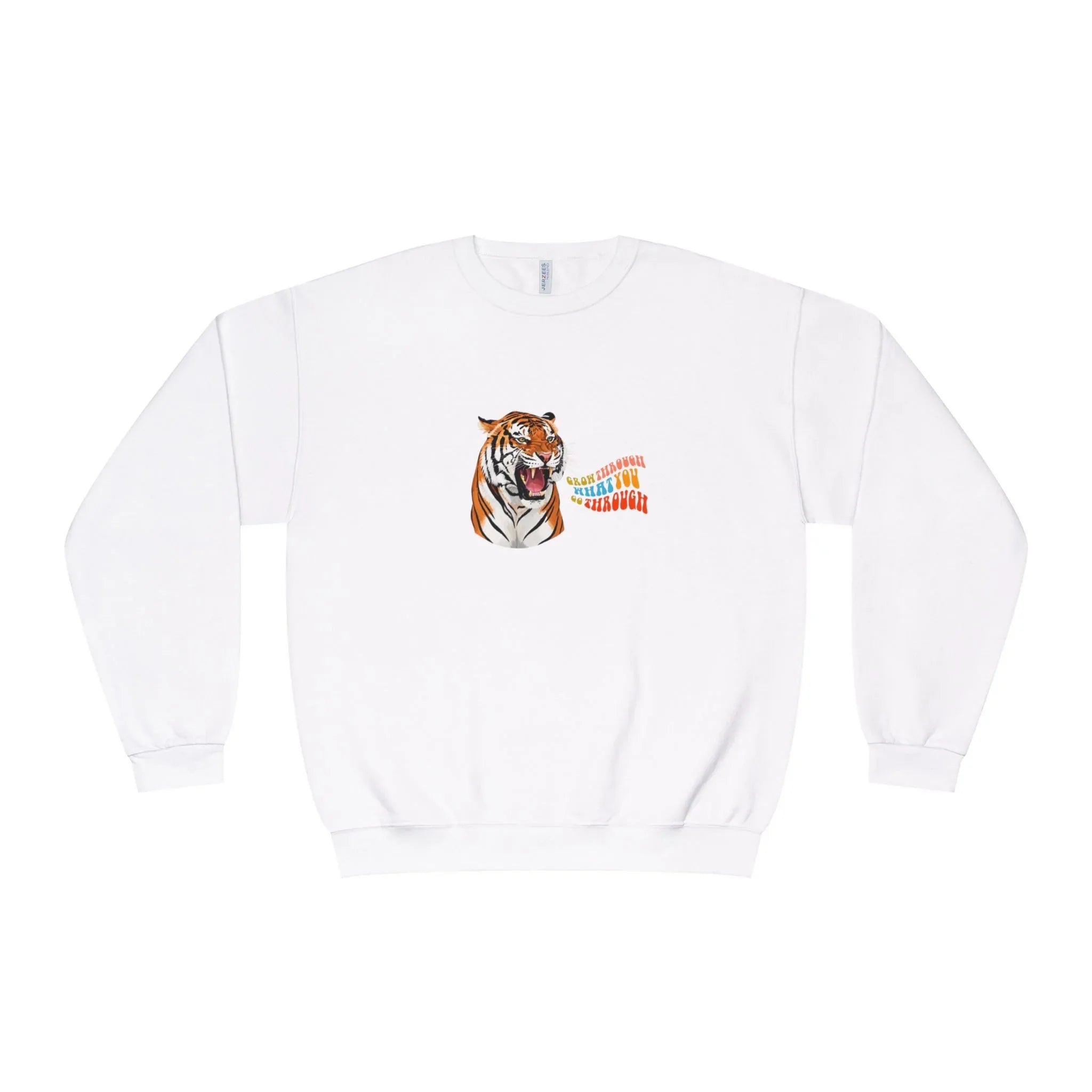 Grow Through What You Go Through Sweatshirt – Tiger, Leopard or Crocodile Design - Alley Crafters