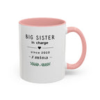 Personalised Sister Mug | Big Sister, Middle Sister or Little Sister | Custom Name Gift