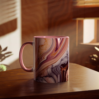 Personalised Marble ink Mugs, 11oz
