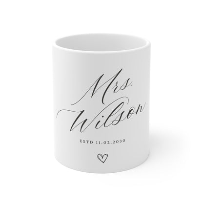 Personalised Mrs (Name) Mug