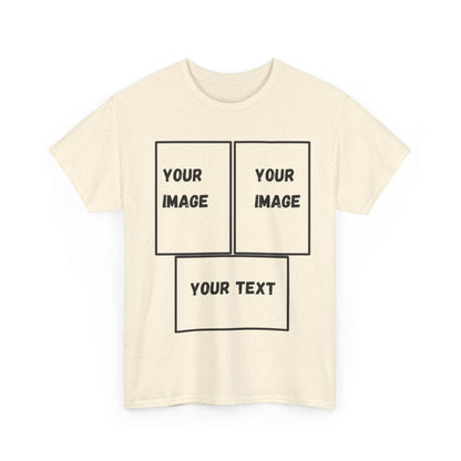 Custom Unisex Heavy Cotton Tee with Text