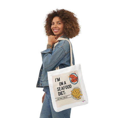 Quirky Seafood Diet Tote Bag